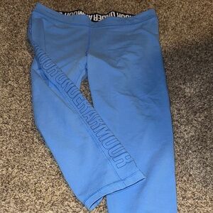 Supersoft Under Armour capri leggings in medium blue (L) - EUC!